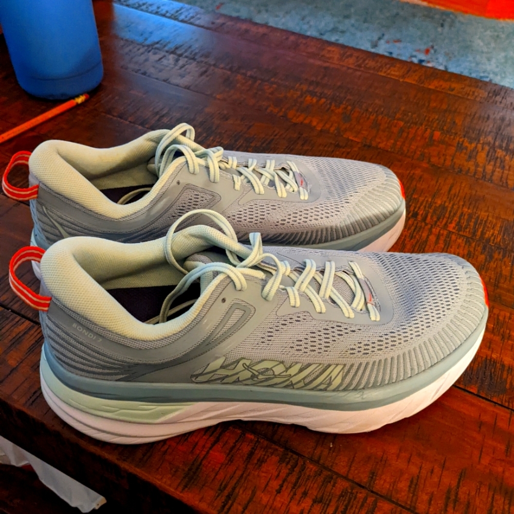 Blue W/Green HOKA size 9 Brand New Bondi